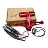 Aluminum Motorcycle License Plate Frame with Built In Turn Signals&Plate Illumination Offering Improved Safety Features