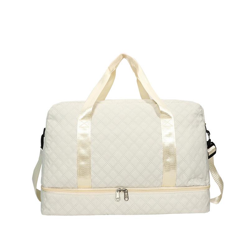 Rhombus Travel Bag Duffel Bag Short-distance Maternity Accommodation Fitness Swimming Storage Bag Portable Independent Shoe Space Bag