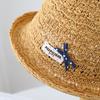 Cute Small Basin Hat Showing Face Small Bucket Hat Bow Outdoor Straw Hat Big Sun Hat Travel Breathable