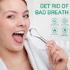 Ronavo Tongue Scraper (2 Pack), Cure Bad Breath (Medical Grade), Stainless Steel Tongue Cleaner, 100% Bpa-Free Metal Tongue Scrapers Healthier Br