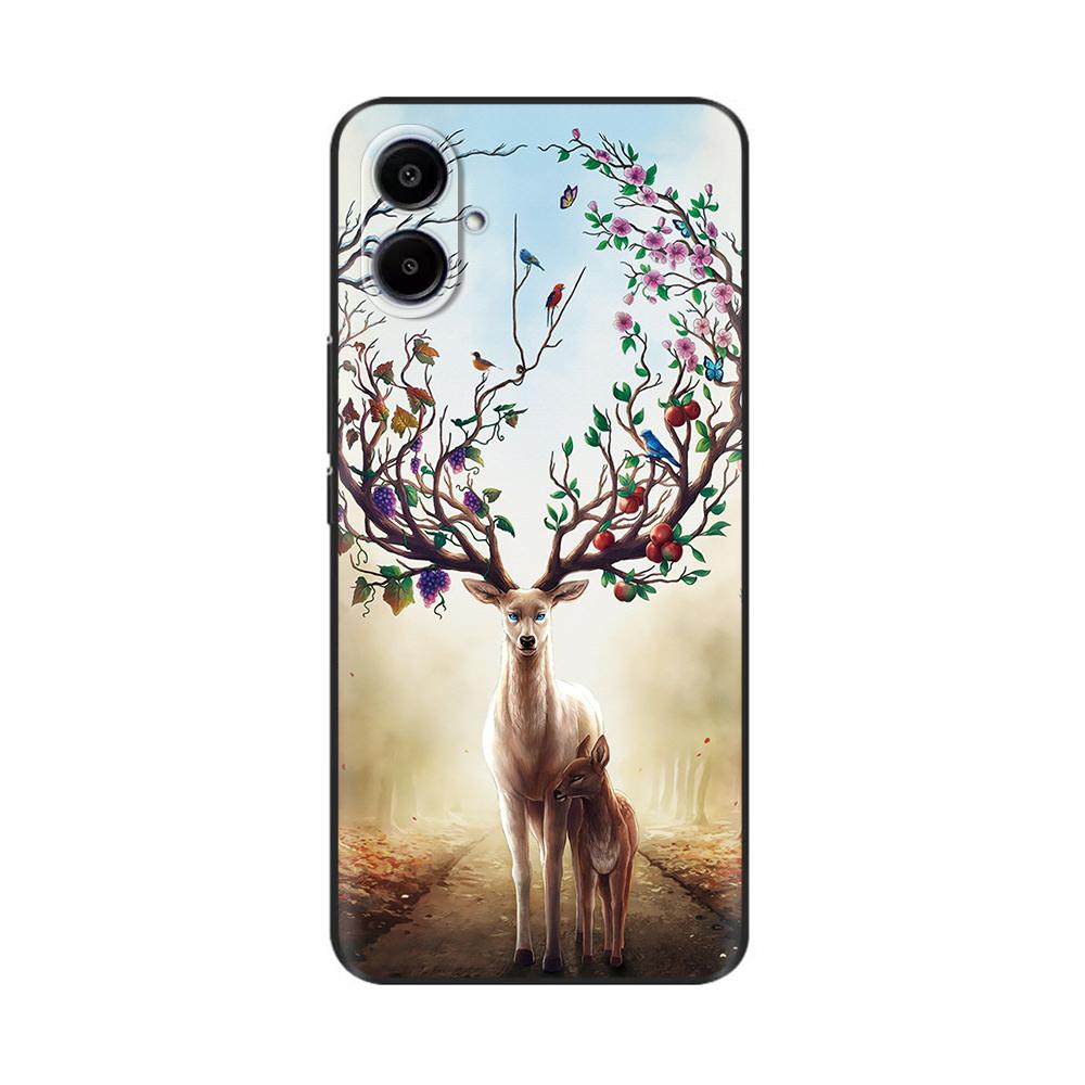 For Samsung A07 4G Case Beautiful Flower Protective Anti-fall Silicone Phone Back Cover For Samsung Galaxy A07 Cases A 07 Fundas