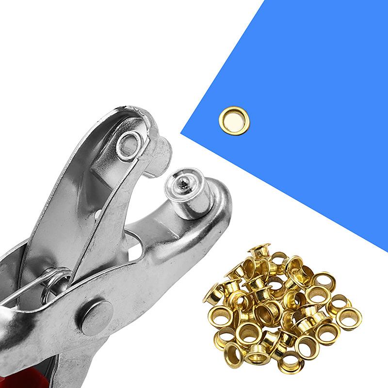 Maljetthullstangsett Skohull Nitetang For Stansing Innbinding Med 4 mm Knapp 28-40 stk