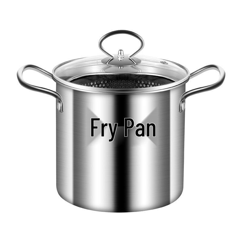 Многофункциональная фритюрница из нержавеющей стали с ситом, кастрюлей для жарки и шампурами 1