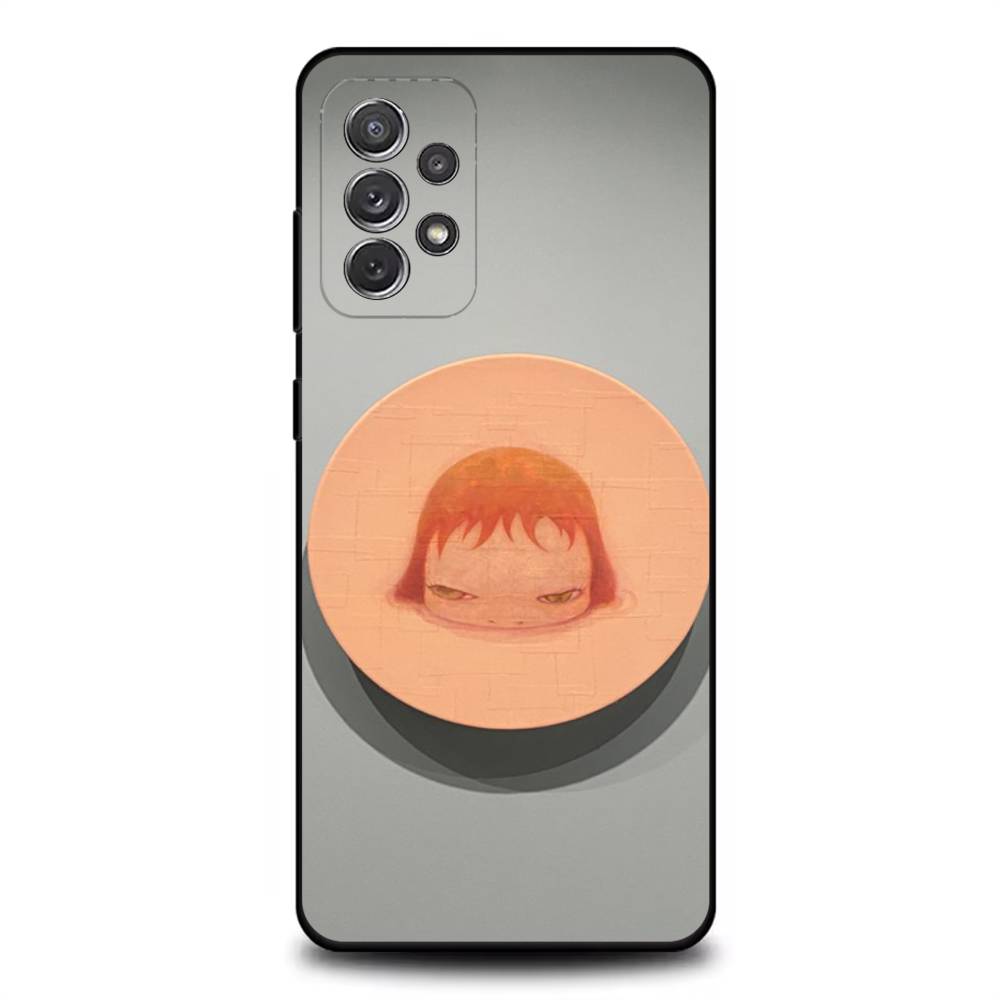 

Y-Yoshitomos Art N-Nara Phone Case For Samsung S 25,24,23,22,30,21,10,9,Ultra,Plus,Lite,FE,4,5G Black Soft Case Samsung S22ULTRA5G