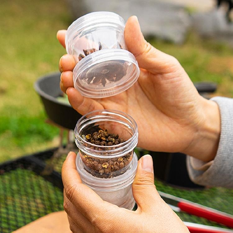 Camping Portable Spice Kits Camping Spice Containers Seasoning Storage with Bag