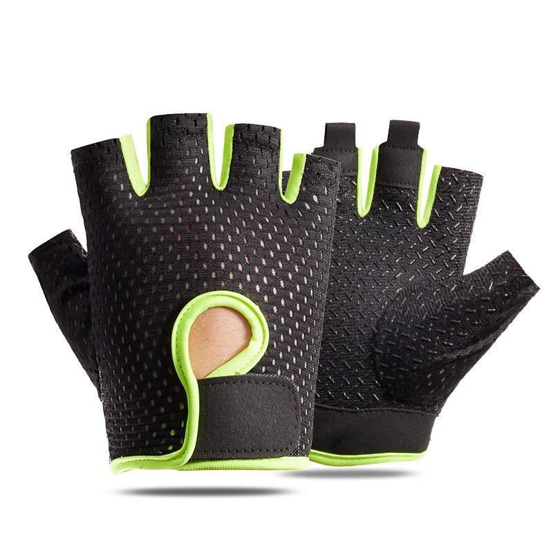

Перчатки унисекс с дышащей сеткой и полупальцами для езды на велосипеде, занятий в спортзале, йоги, кемпинга и противомозольных видов спорта M
