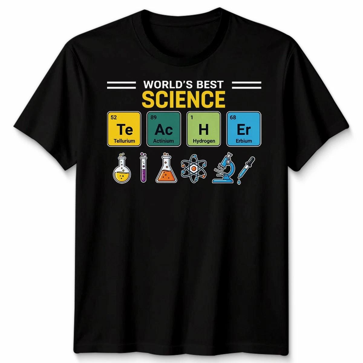 World S Best Science Teacher Unisex Tshirt Funny Periodic Elements Joke Idea M