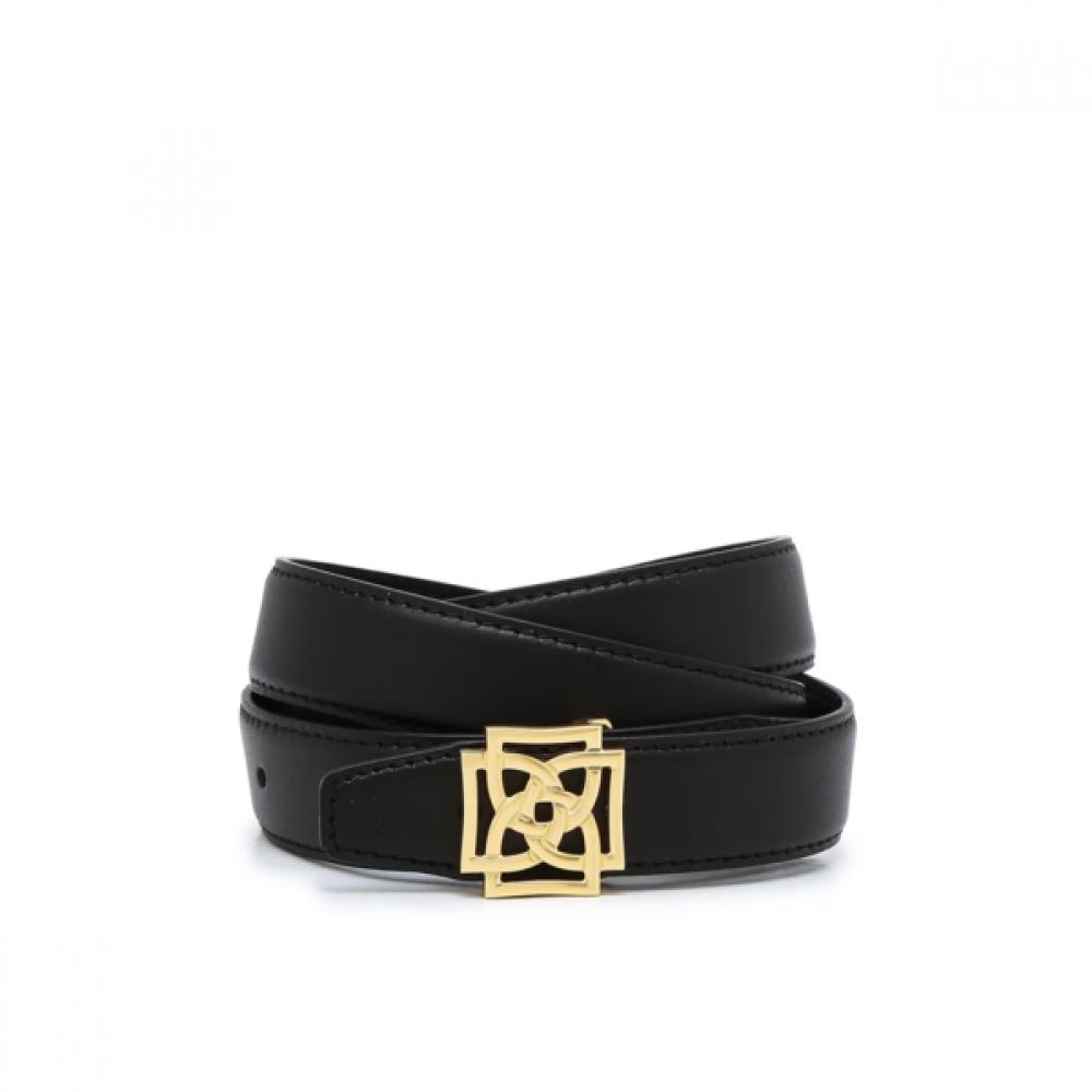 DakS Black 4d Gold Buckle Hook Cowhide Women S Belt Dbbe5f778bk
