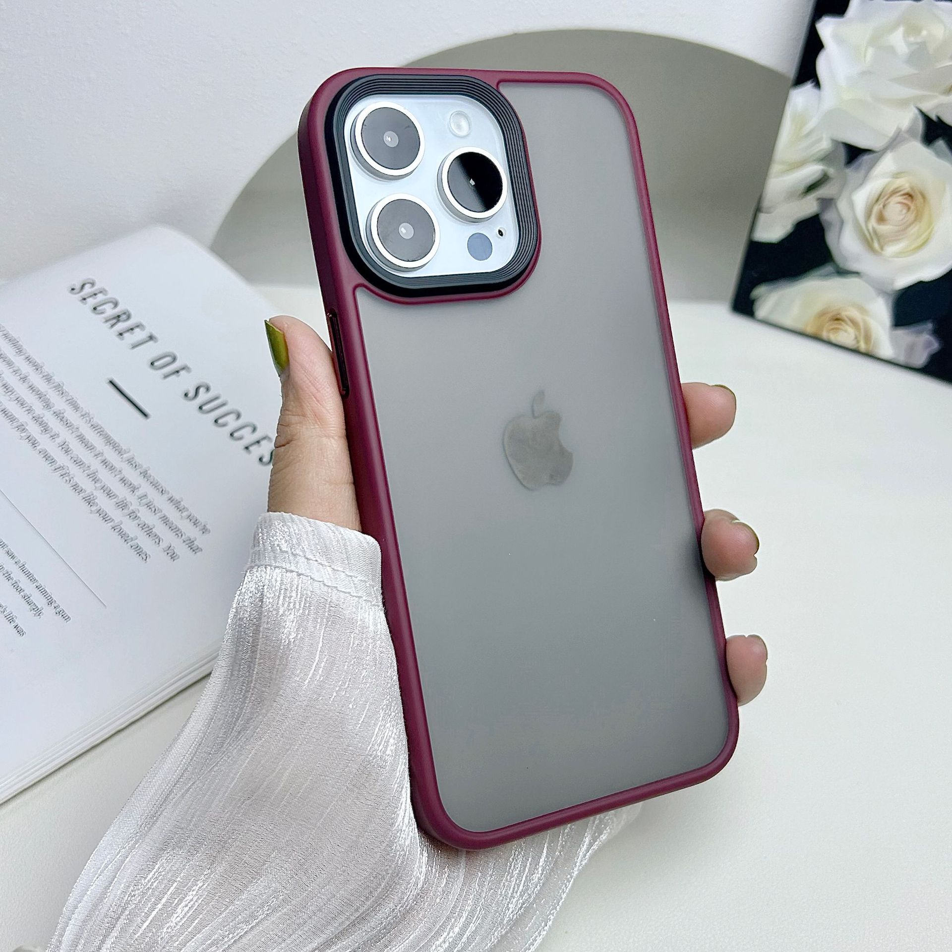 

Udun for IPhone 15 Protective Case for 13 Skin Feel 12pro Anti-fall Three-in-one for Iphone 14 Frosted Mobile Phone Case For iphone15