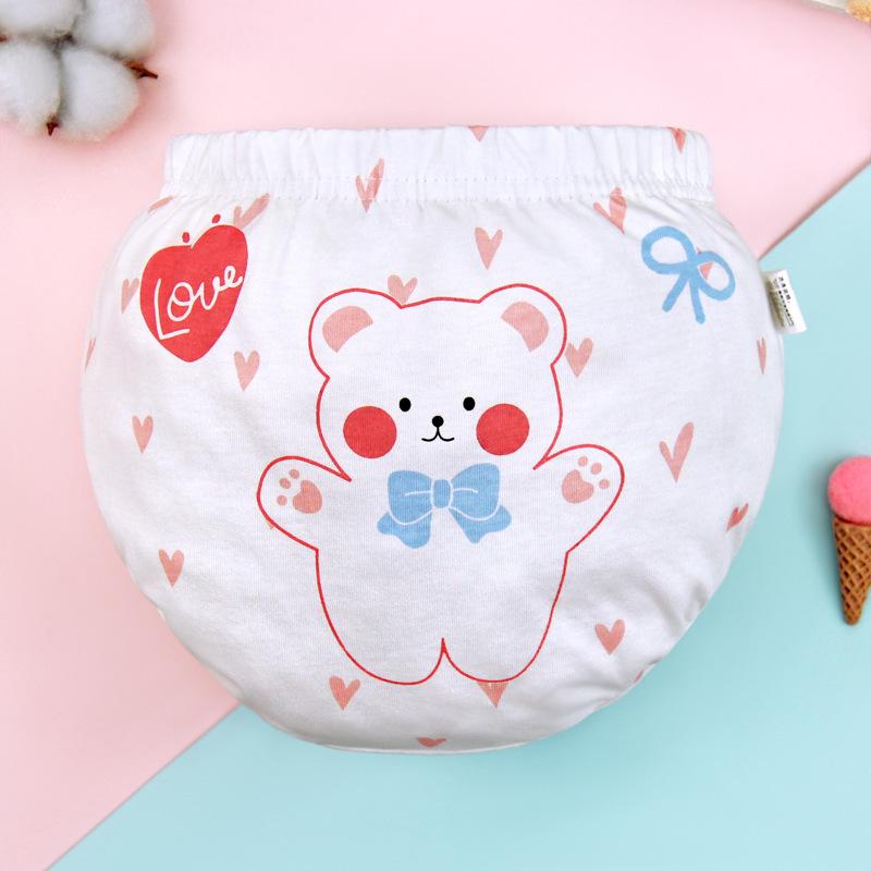 2024 Korean Style Cartoon Print Underwear Shorts for Baby Boys and Girls - Four Seasons Collection