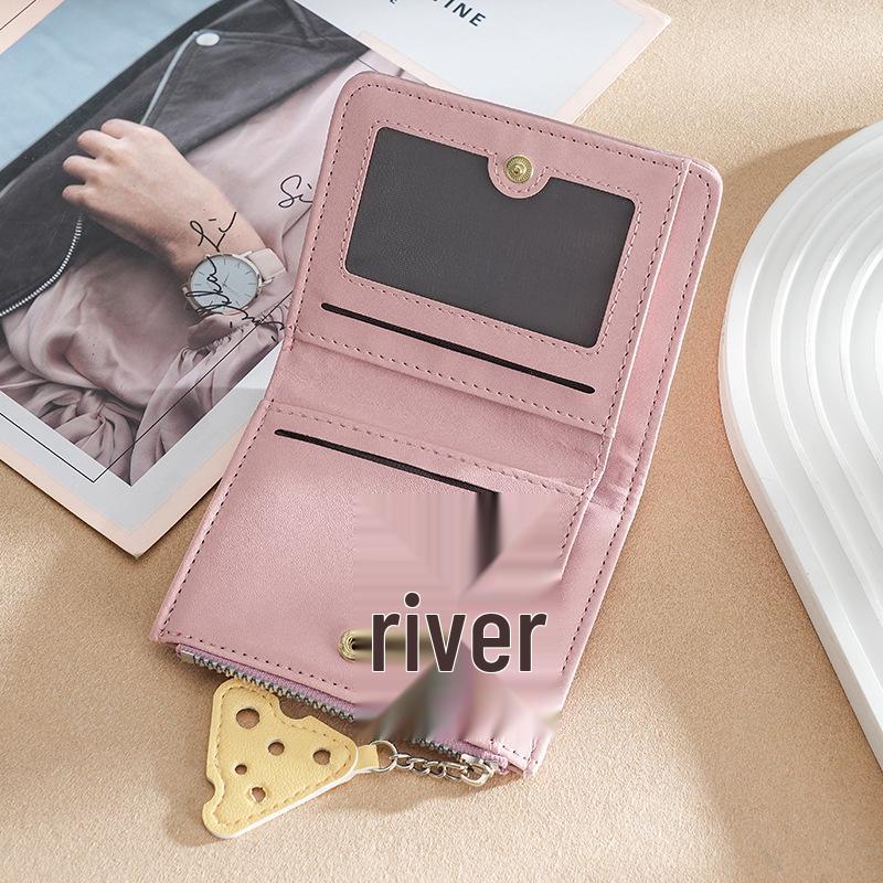 Minimalistische Damen-Geldbörse mit Keksstruktur - Mehrere Kartenfächer, Münzfach, Ausweishalter