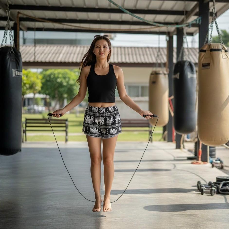 Women Sexy Elephant Pants Boxing Shorts Training Kickboxing Muay Thai Print Quick Dry Martial Art Boxer Kid Fighting Fitness Sport Gym Workout