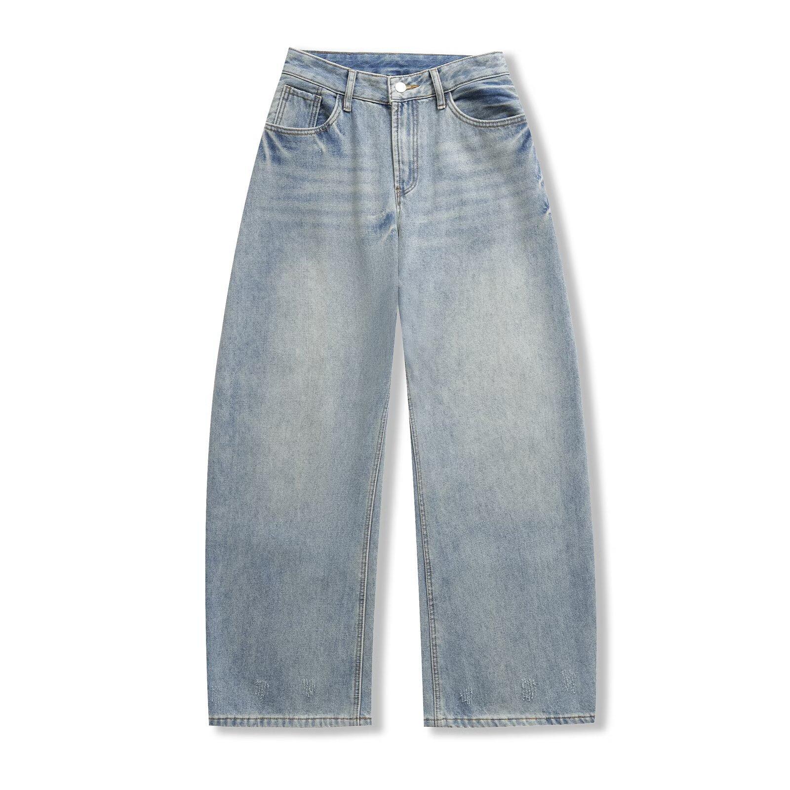 European and American style, new women s clothing, classic, versatile, fashionable, fashionable, casual scimitar pants XS синий
