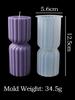 3D Geometric Silicone Candle Mold New Texture Cylindrical Scented Soap Mold DIY Square Column Hexagonal Cylinder Mold Home Decor
