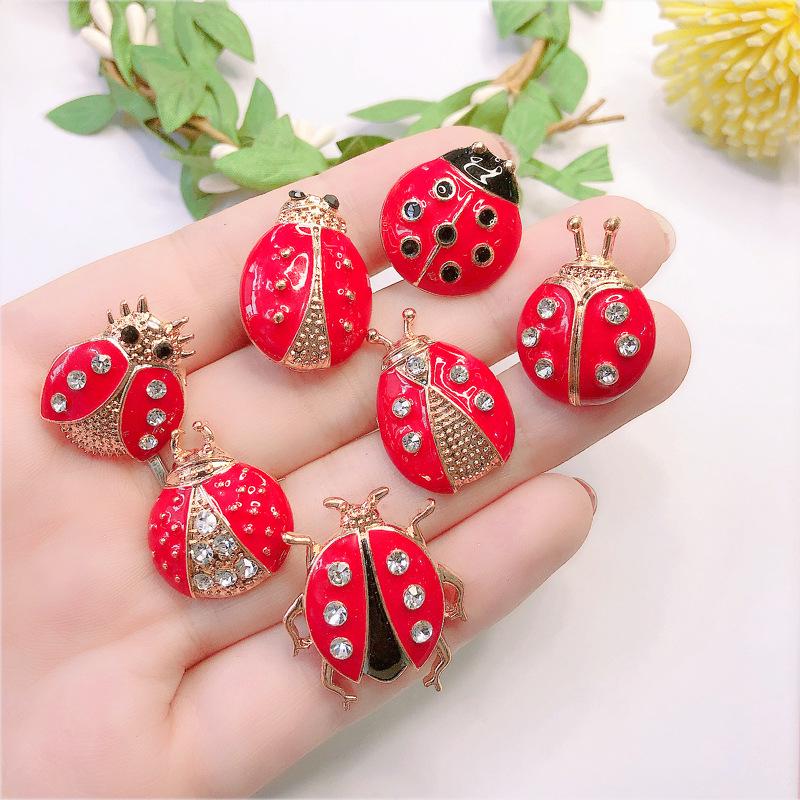 Versatile Ladybug Beetle Brooch: Creative Cartoon Insect Pin for Shirts