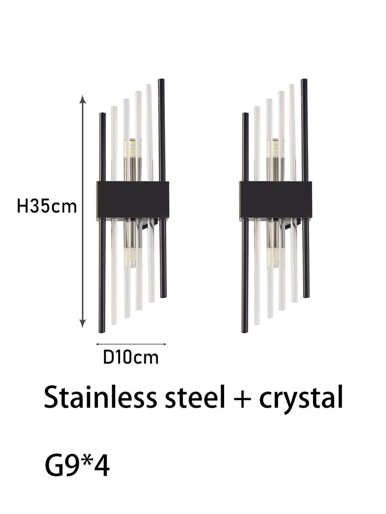 Scandinavian American Italian Wall Lamp 110-240V Glass Brass Construction LED Neutral Light 3 Color Changing Lustre