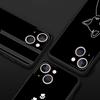 Cat Line Black Cats Phone Case For iPhone 17 16 15 Pro Max 11 12 13 14 7 8 Plus SE 2020 X XR XS Cover Soft Black