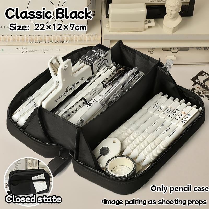 Multi-layer pencil case Volcano Pencil Case, Multi-layer Compartment Storage, High-aesthetic Pencil and Stationery Organizer чёрный