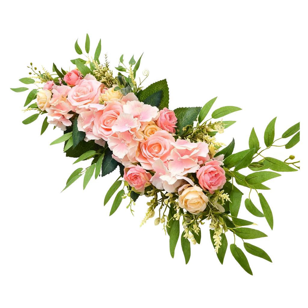 Artificial Garland 70x15cm Lifelike Silk Flower Vine for Wedding Dining Table Home Decor