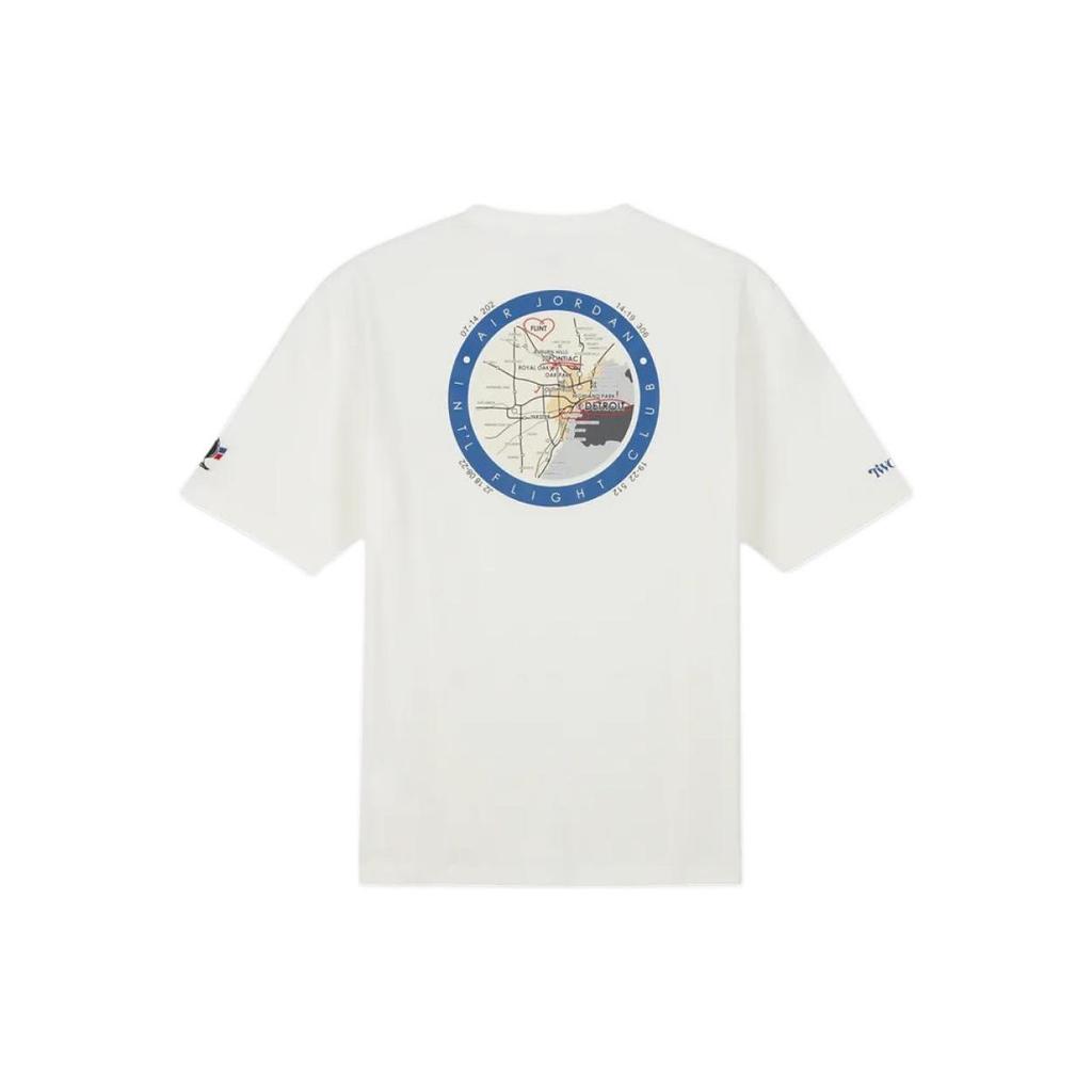 Jordan X Two 18 Co-Branded Logo Patch Pullover Crew Neck Short Sleeve T-Shirt Men Tops White DV6963-133