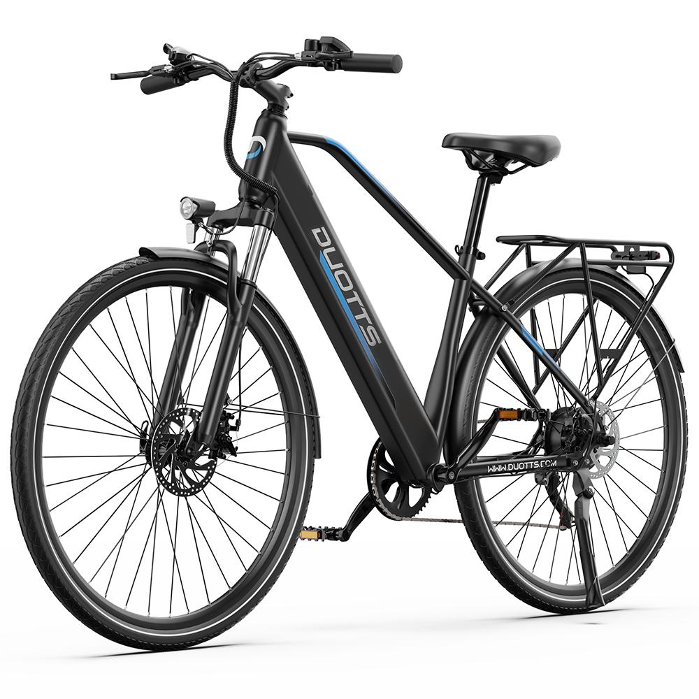 Electric Bike DUOTTS 27.5" 250W Motor Top Speed 25Km/h 36V 13AH Max Range 65Km Load 150Kg Black C29 Lite