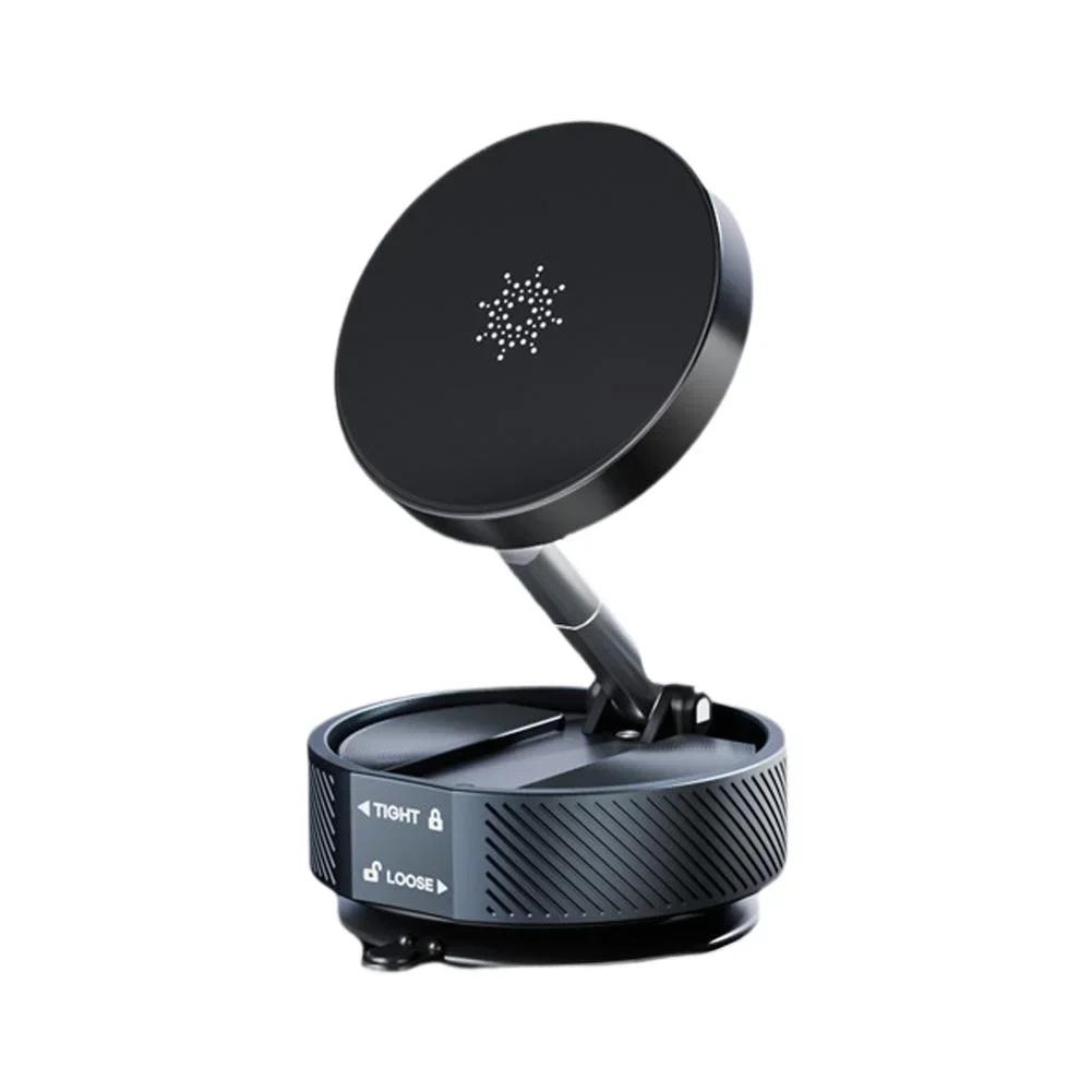 Vakuový magnetický držák na telefon do auta s přísavkou, 360° rotace pro Magsafe iPhone 16 15 14 13 12, elektrický vakuový skládací otočný stojan
