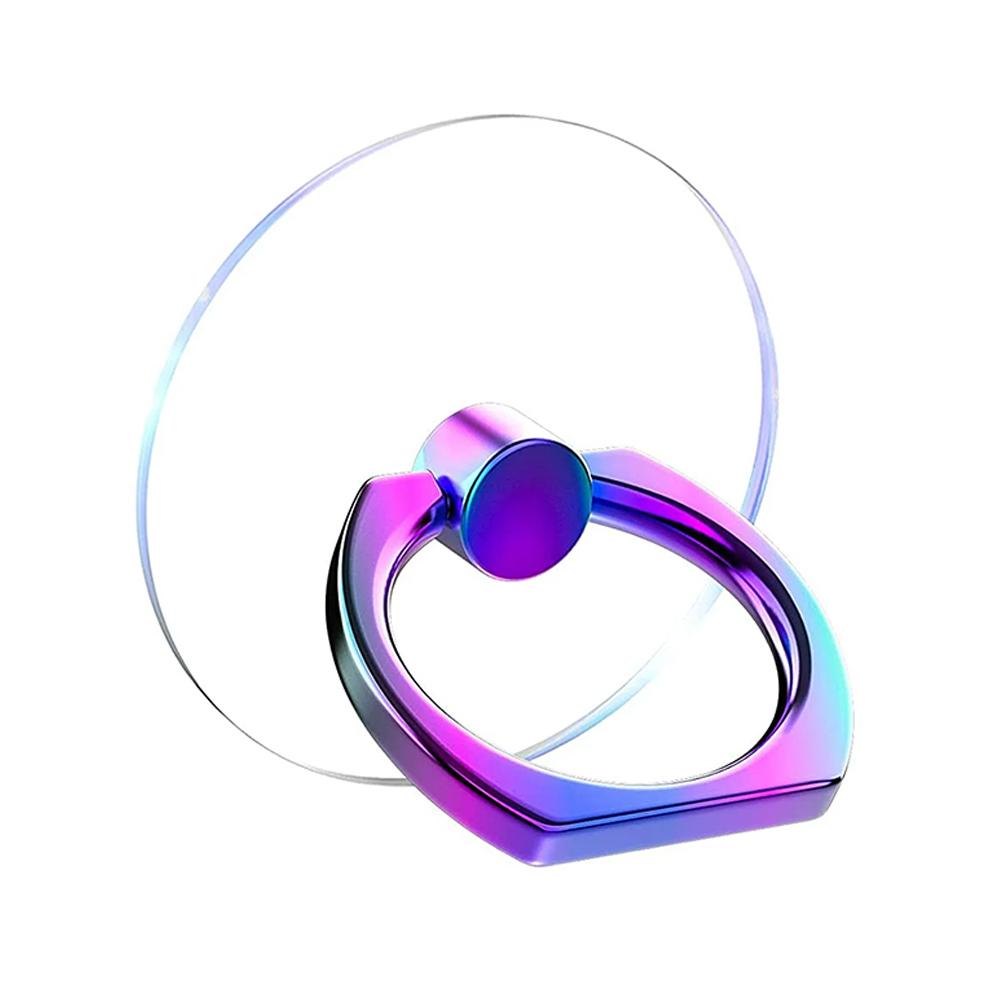 Transparent Mobile Phone Ring Holder Stand 360° Rotation Clear Finger Grip Car Phone Mount Stand Compatible Various iPhones Case