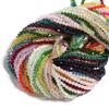 Apx 95pcs/Strand 4mm Shiny Crystal Beads Bicone Beads Faceted Glass Beads Loose Spacer Beads for Bracelet DIY Jewelry Making