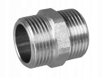 Nypel Mosiężny Chromowany Złączka 3/4" Aquer