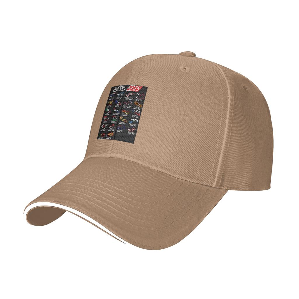 Calendar season MotoGp circuits Cap Casual Baseball Caps Adjustable Hat Hip Hop Summer Unisex Baseball Hats Customizable
