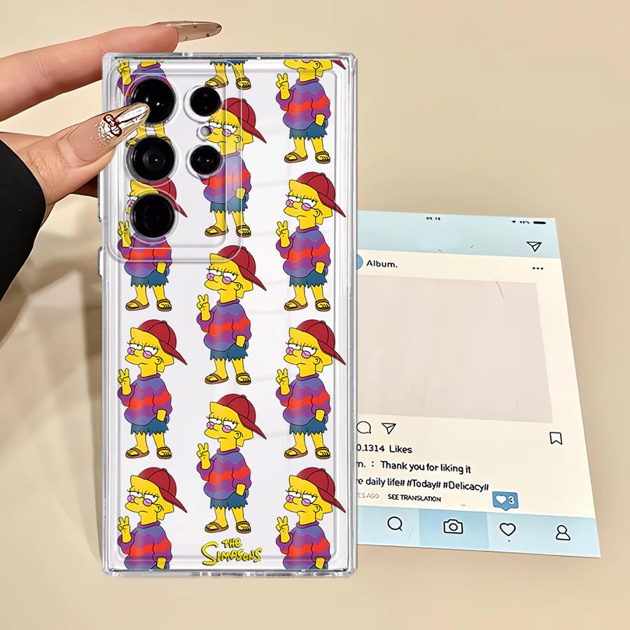 The S-simpsons Case for Samsung Galaxy S24 Note 20 Ultra 10 S22 FE S23 Ultra S25 Edge S26 S20 Plus S21 Phone Cover