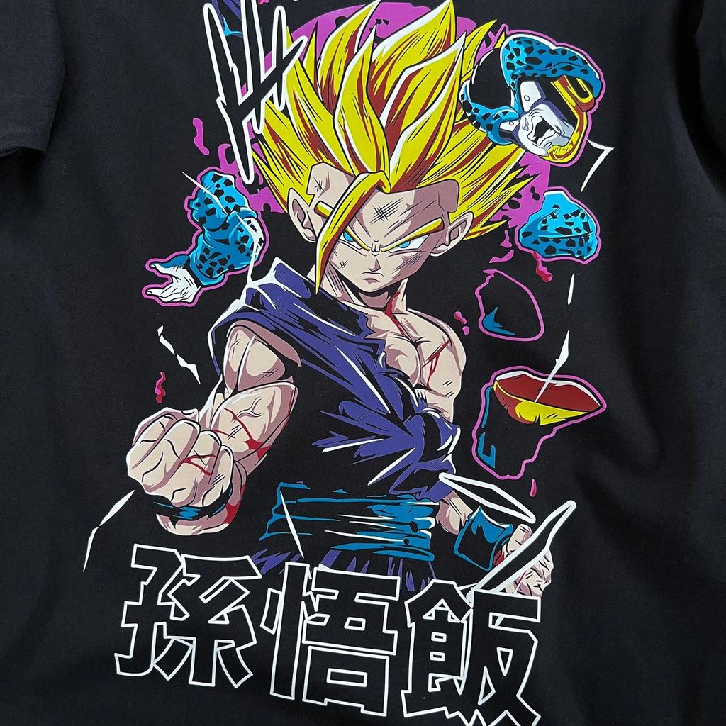 Dragon Ball Animation Derivatives Printed Short Sleeve TShirt Mens and Womens 2025 Summer New Fashion Casual Cotton Popular