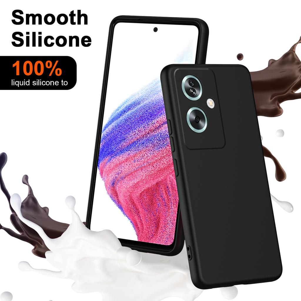 For Oppo A79 5G/A2 5G Case 2.2mm Rubberized TPU Protective Phone Cover