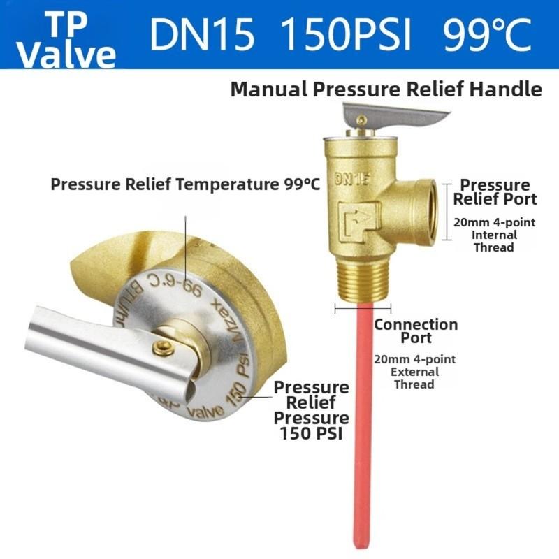DN15/DN20 150PSI Temperature And Pressure Relief