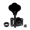 Musiclily Style Bass Tuning Black 4-in-line Open-gear Pegs,