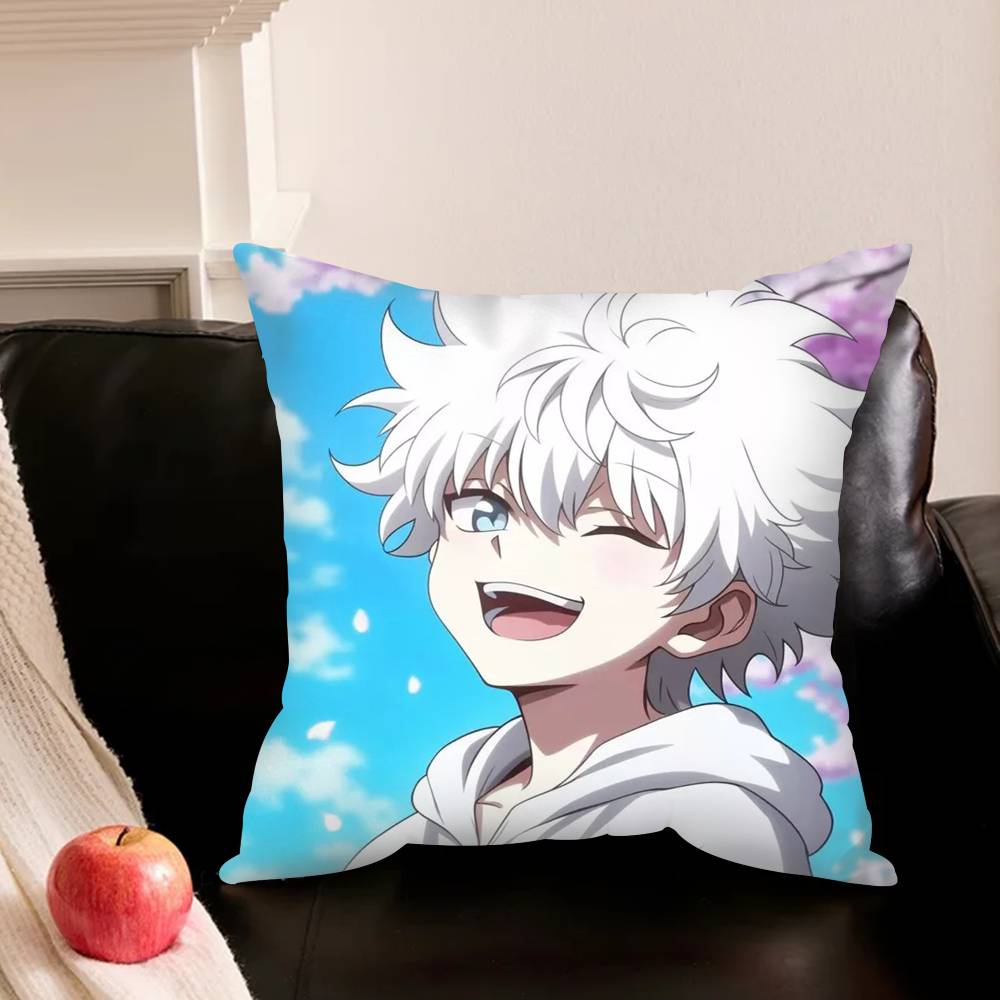 K-Killua Zoldyck H-Hunter X H-Hunter Pillowcase Living Room Sofa Cushion Cover Bedroom Room Bed Pillow Cover Home Decoration