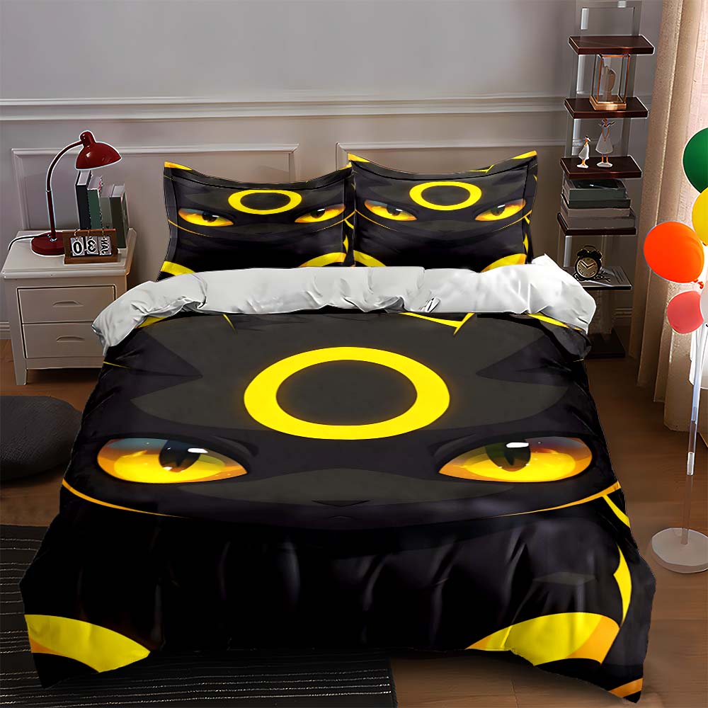 

Yellow-eyed cat. Bedding Duvet cover sets Duvet covers Pillowcases gifts (1 * Duvet Cover 2 * Pillowcases, without duvet insert) 135x200cm