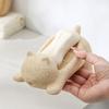 Cave Stone Soap Box Cartoon Animal Cat Drain Soap Box Bathroom Shelf Washing Table Drain Soap Box Bathroom Decoration