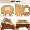 36pcs Dining Boxes with 3 Different Styles of Windows Including Bread Cookies Desserts Pancakes Donuts Takeout Bread Boxes