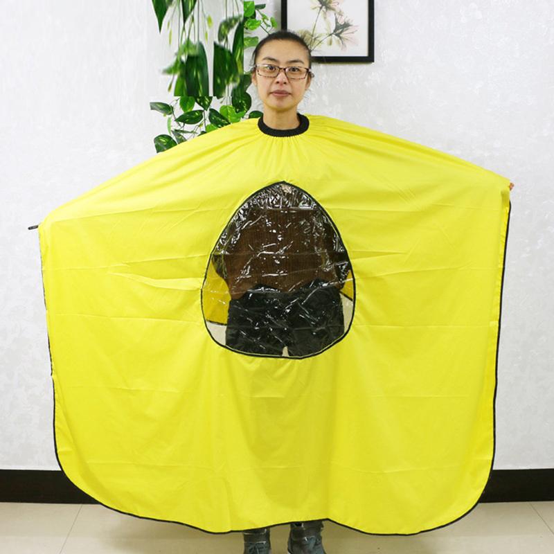 Salon Hairdressing Cape Barber With Transparent Viewing Window Haircut Cloak Apron Shave Apron Barber Shop Hairdressing Tool