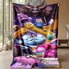 Adventure Time Cartoon Cozy Flannel Blanket, Comfortable Warm Throw Blanket for Bedroom Sofa Home Use