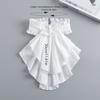 Adjustable Ruffled Edge Layered Collar Court Noble Style Tie-Up Collar Stand Collar  Formal Attire