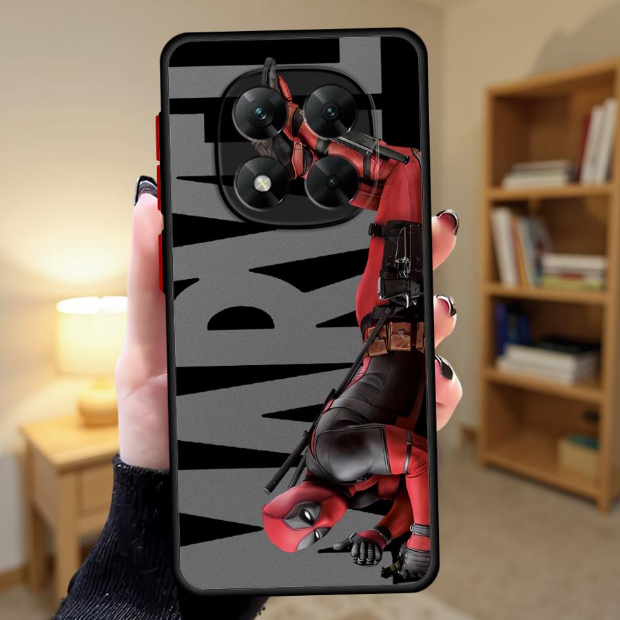Funda Phone Cover Case for Xiaomi Redmi Note 14 10 A4 14C 13C 11 12 9S 13 Pro Plus Marvel Deadpool