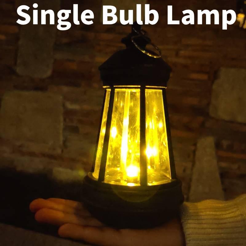 

Солнечный фонарь ручной водонепроницаемый железный уличный светодиодный декоративный светильник для двора сада Single Bulb Lamp