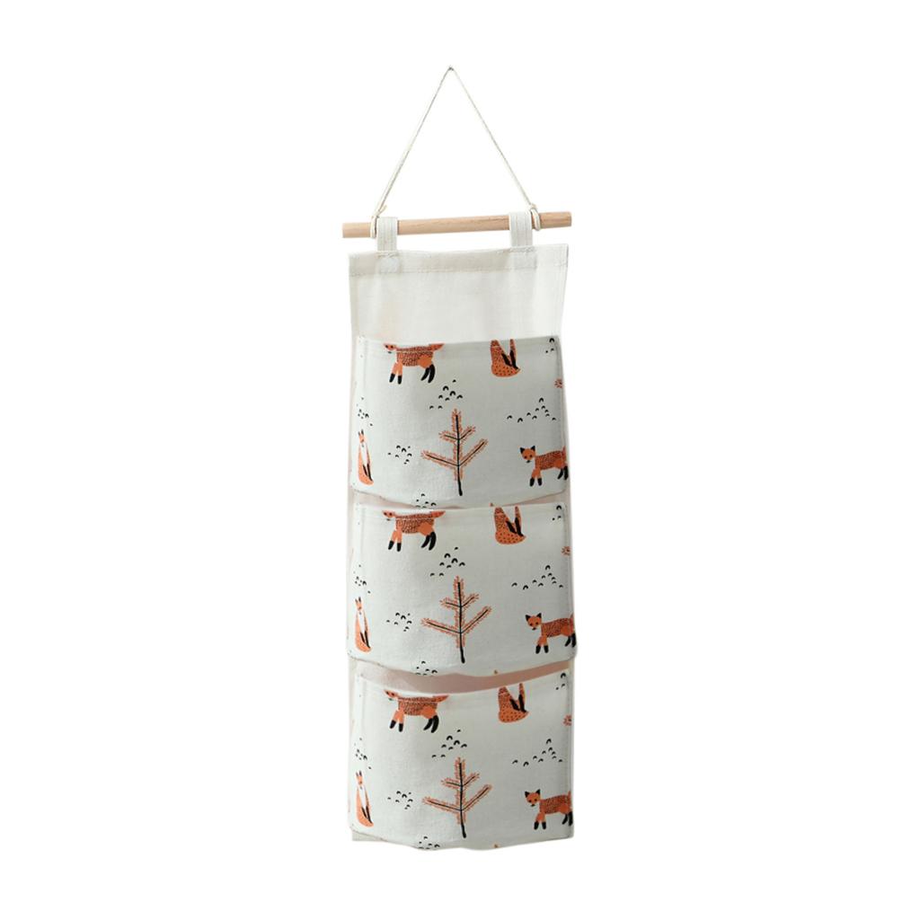 Wall Hanging sac 3 poches Cintre Salle de Bains Bébé Hanging Sac 3 Poche Pliable