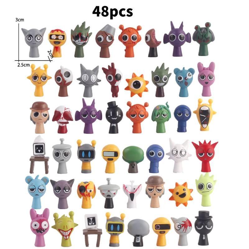 Sprunki Rhythm Box Animal Models Pvc Children Playroom Decor Toys Collectible