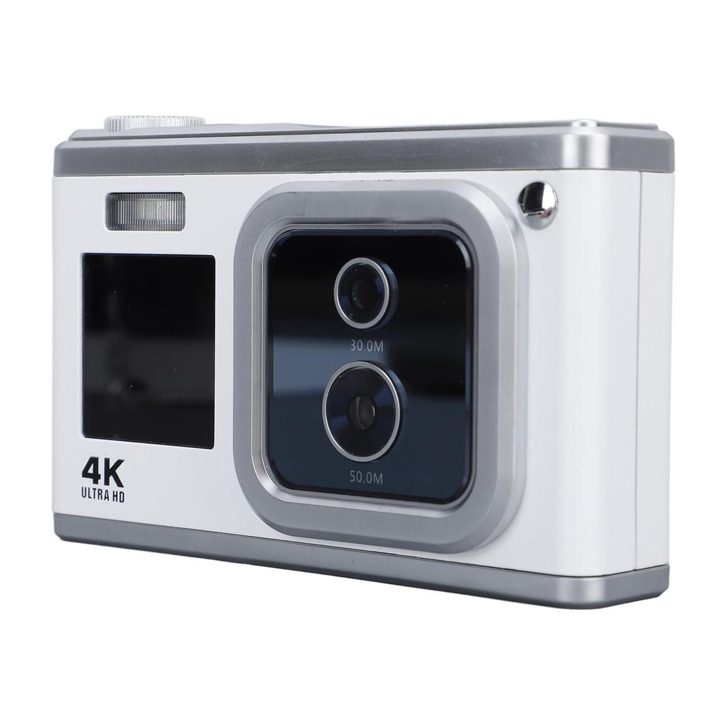 Digital Camera 4K HD Dual IPS Screen 50MP 30MP Dual Lens 16X Digital Zoom AF Built In Flash Small Camera for Teens