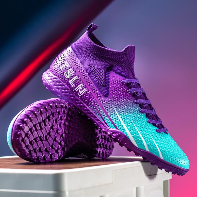 

New children s professional spike football shoes men s youth primary school boys summer TF broken nail sneakers 46