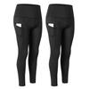2pcs Women Yoga Pants with Pockets Quick Dry High Waist Workout Leggings Running Pants