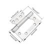 Wooden Door Thickened 304 Stainless Steel Mother Hinges Furniture Hardware Slotted Mute 5 Inch Hinge with Screws